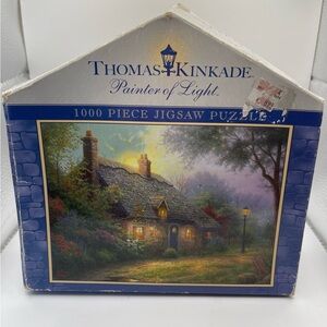 Thomas Kinkade 1000 Piece Jigsaw Puzzle Vintage Rare Complete Family Fun Artist